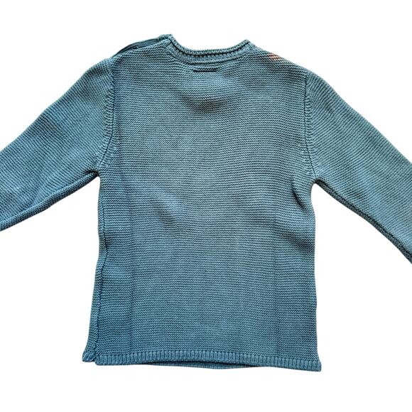 Zara Blue Pullover Crewneck Sweater Size 2-3y - Picture 4 of 6